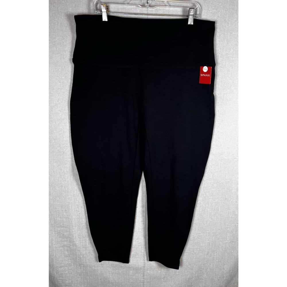 Spanx Womens Size 3X Petite Pants Leggings Style 20262Q Black Pull On High Waist